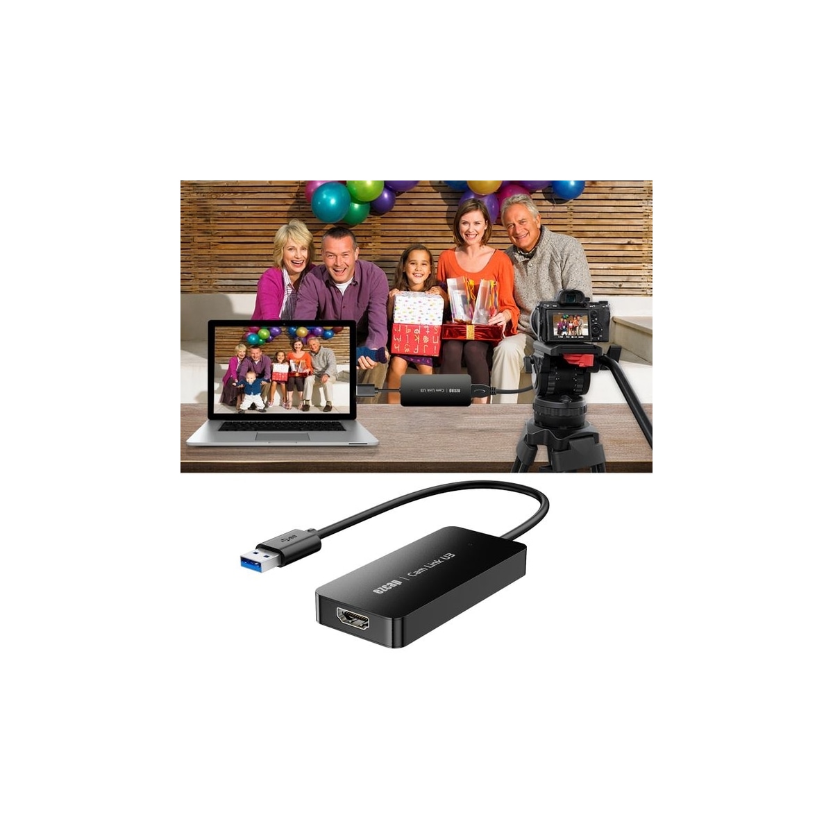Ezcap USB videoopptakskort 1080p 60fps