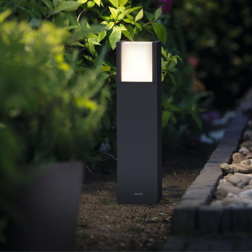 Philips LED Arbour padverlichting in antraciet, 3,8W, 800lm, IP44, 400mm