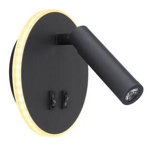 GLOBO LED Wandleuchte MANY schwarz