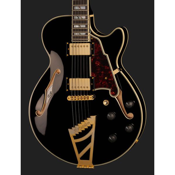DAngelico Excel SS Solid Black