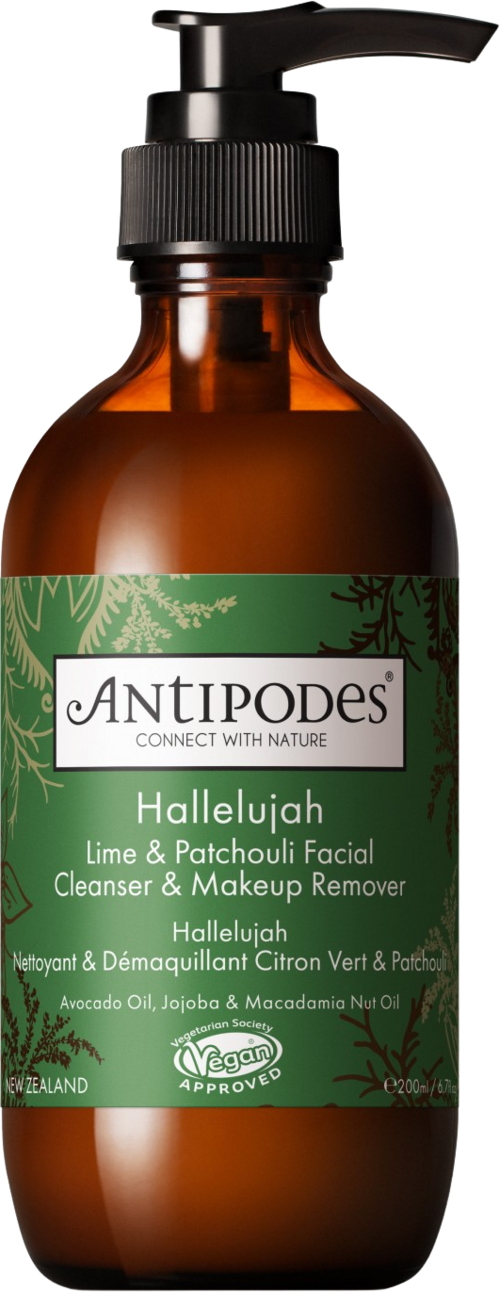Antipodes  Hallelujah Lime & Patchouli Cleanser & Makeup Remover, 200 ml