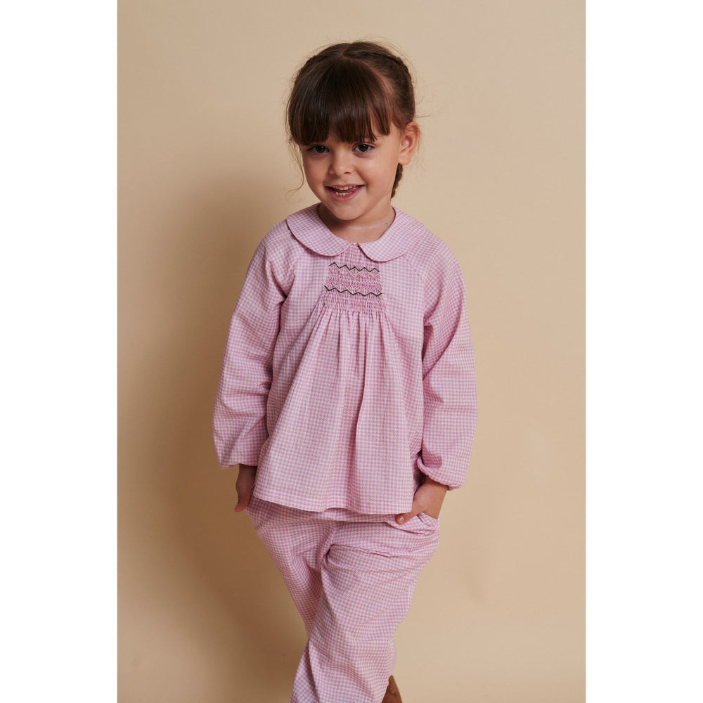 Køb COPENHAGEN COLORS Syringa Comb. Houndstooth Pant W. Adj Waist