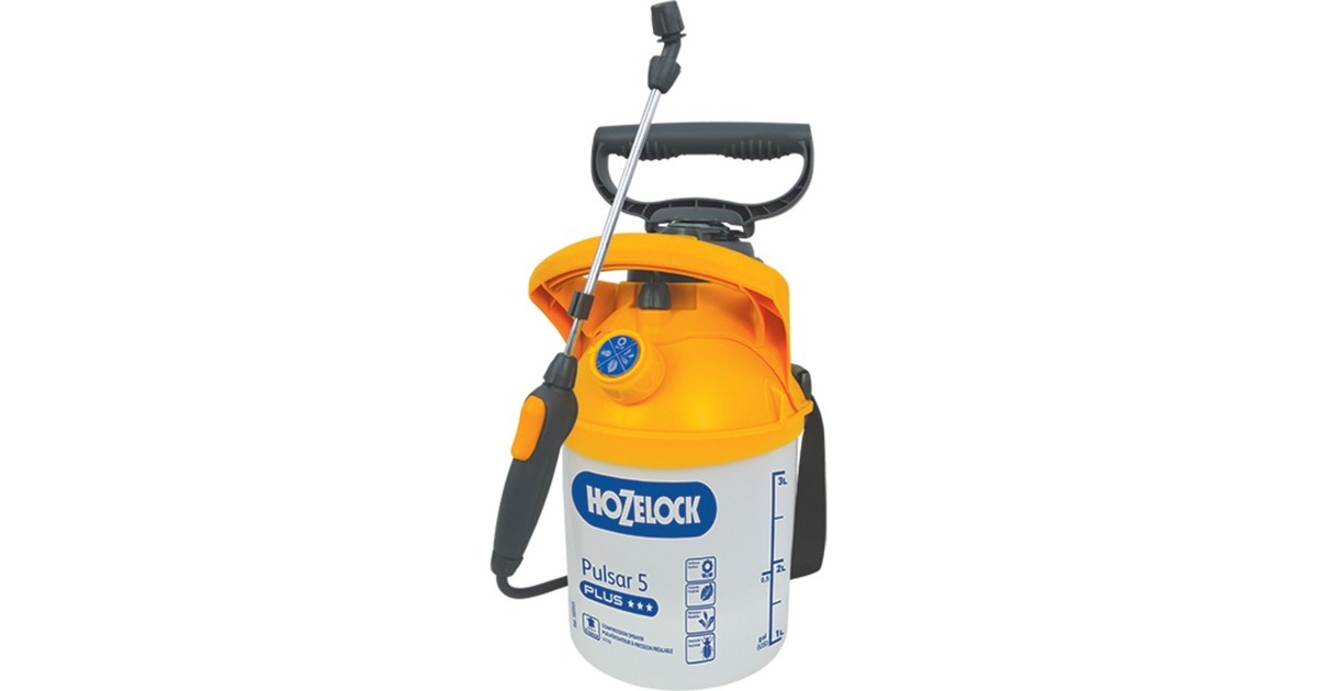 HozelockPulsar Plus 5 liter drukspuit   (Wit/donkergeel)