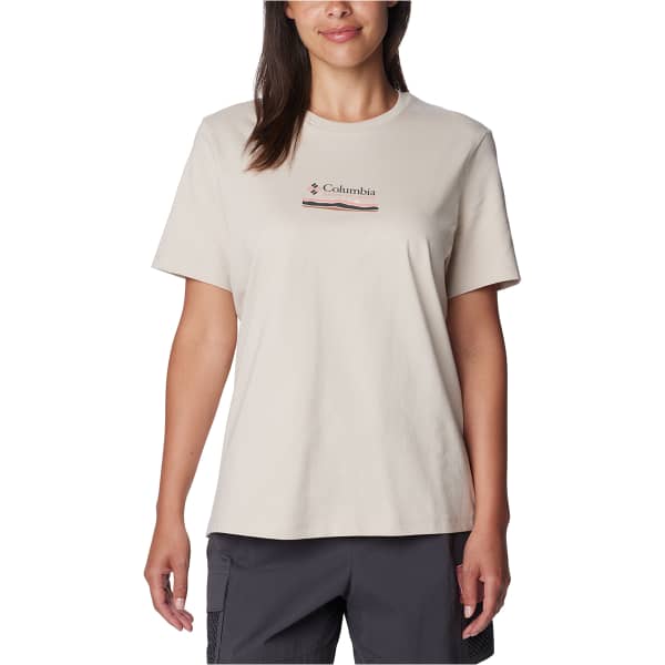 T-shirt COLUMBIA W BOUNDLESS BEAUTY SHORT SLEEVE TEE DARK STONE/HERITAGE