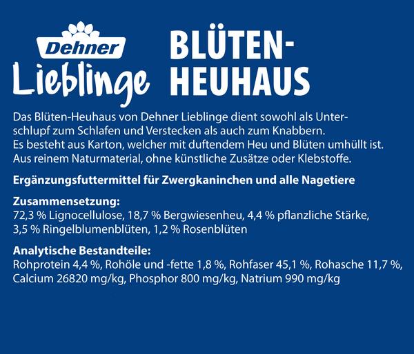 Dehner Lieblinge Nagersnack Blüten-Heuhaus