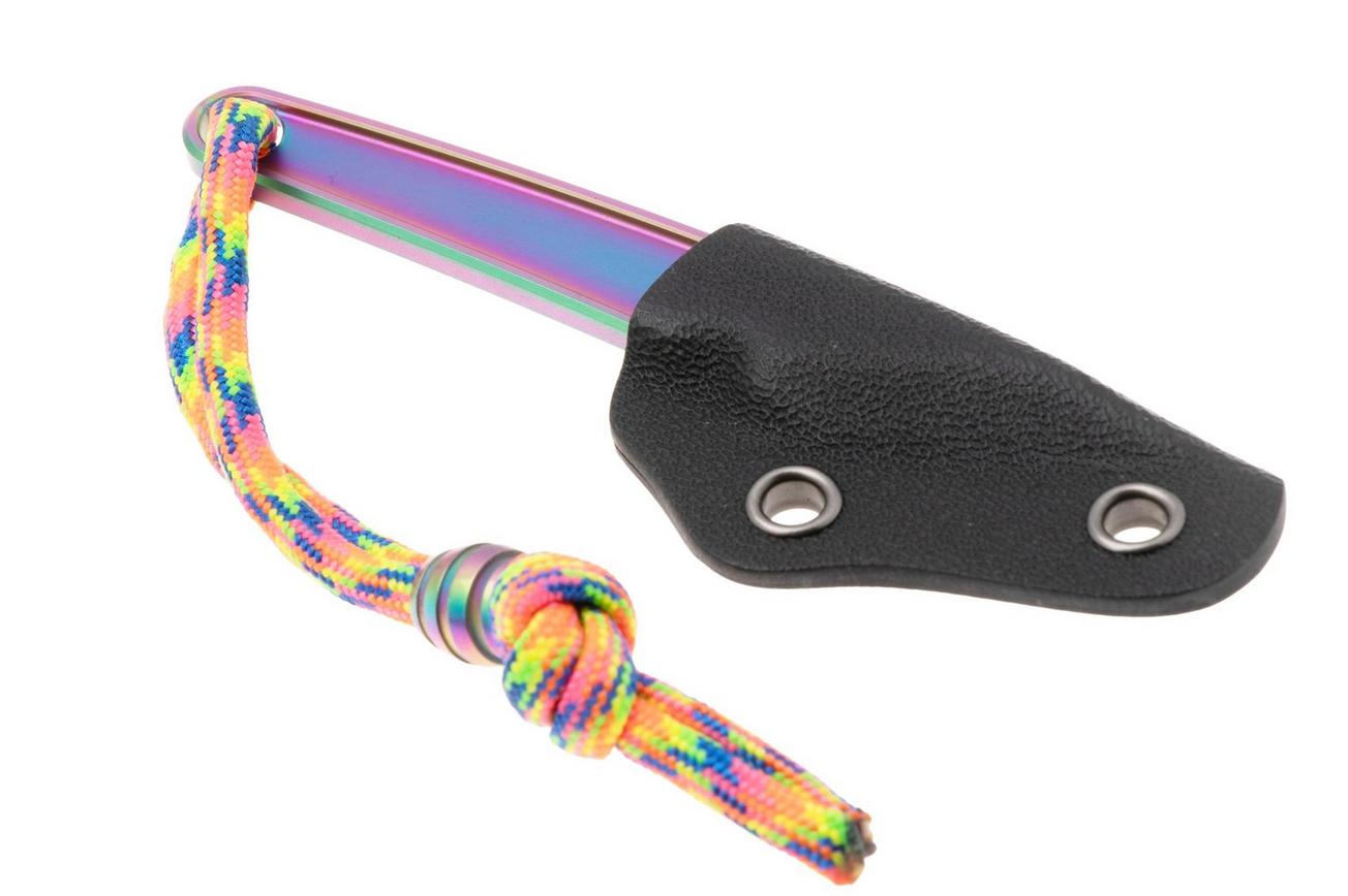 CRKT HangTi Kiridashi 7065P Iridescent Titanium Nitride Titanium, nekmes, Richard Rogers design