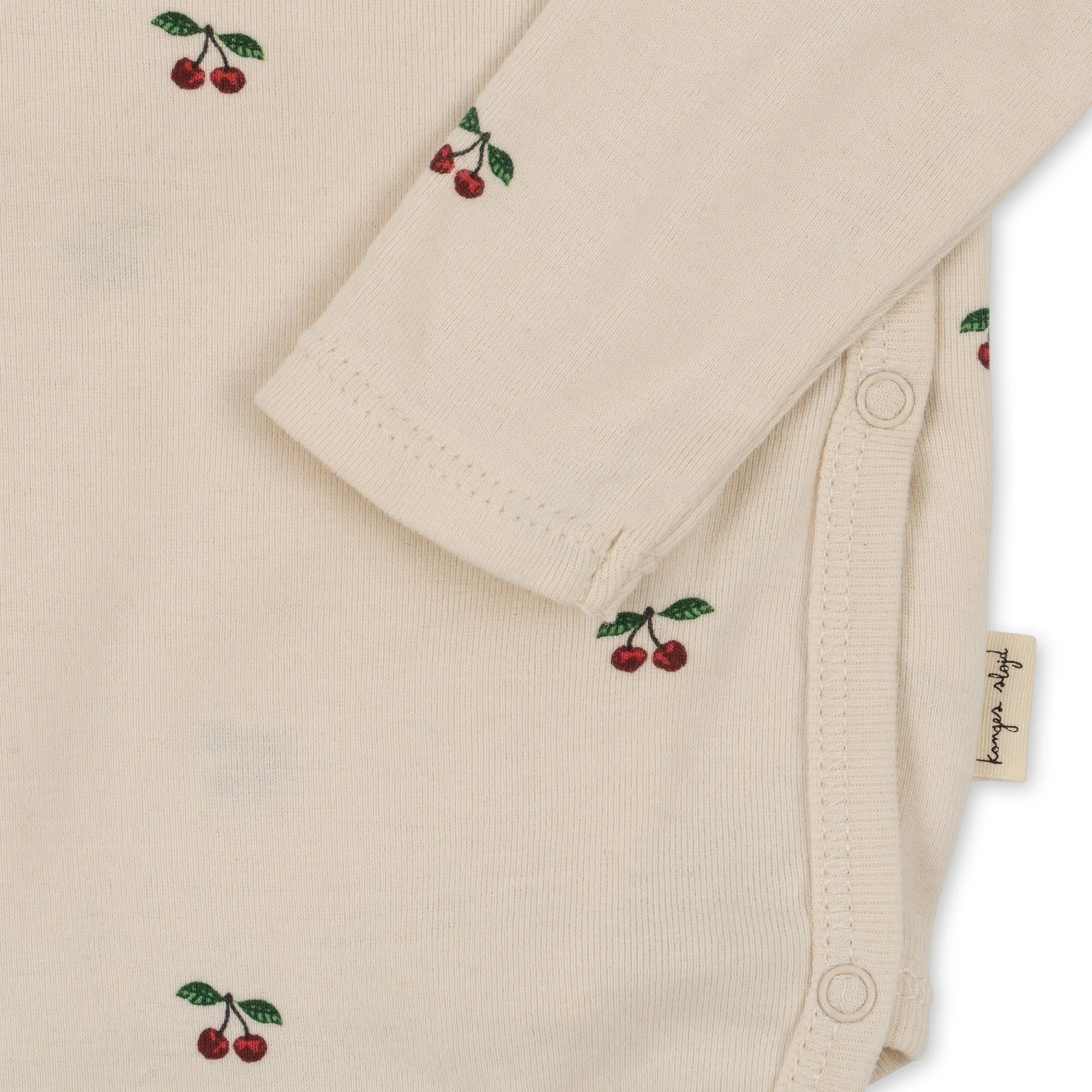 langærmet body til nyfødt - cherry - 0-1M