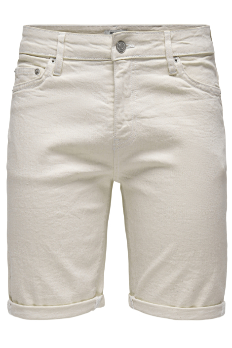 Only & Sons ecru heren korte broek