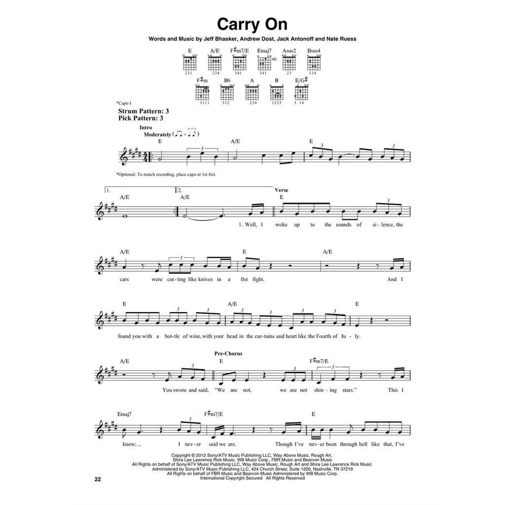 Hal Leonard Best Pop Songs for Easy Guitar songboek voor gitaar