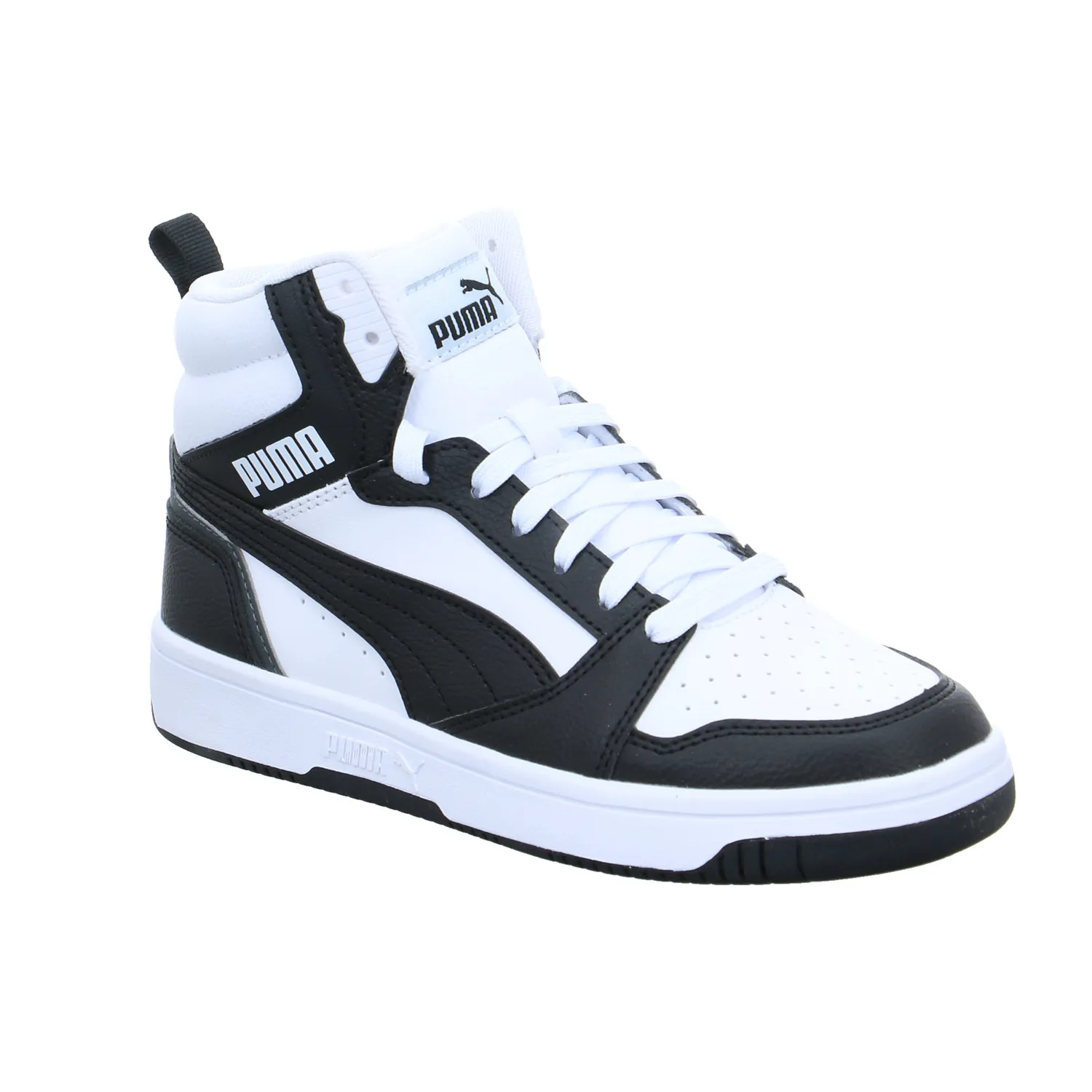 PUMA Kinder Sportschuh Weiss Lederimitat