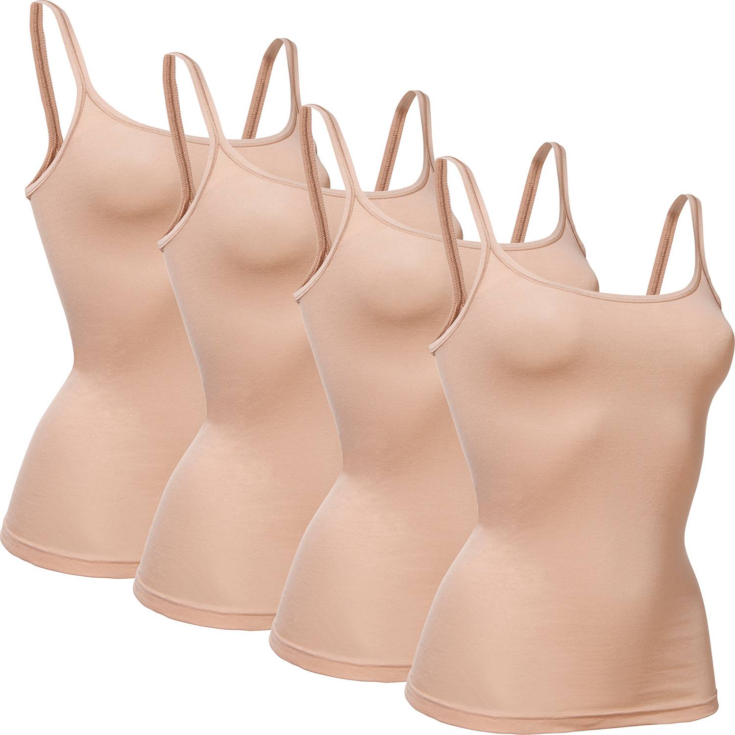 Conta Feinripp Damen-Unterhemd im 4er-Pack