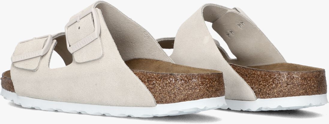beige birkenstock teenslippers arizona soft