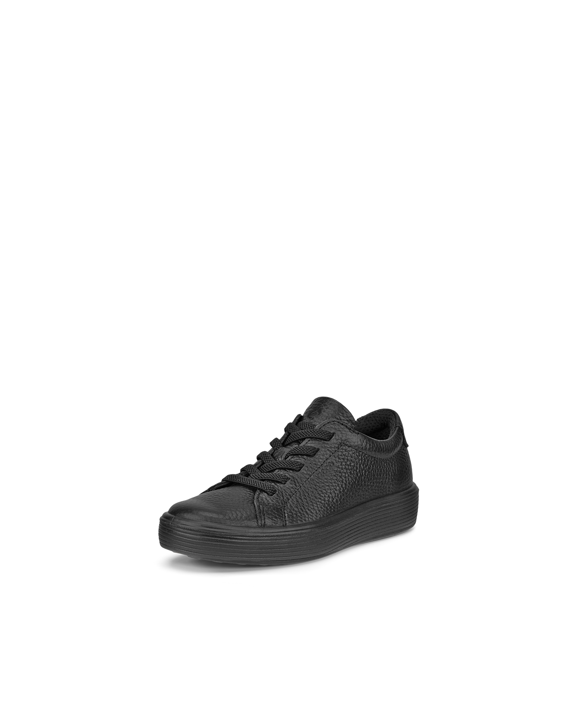 ECCO SOFT 60 K Kinder Ledersneaker Schwarz