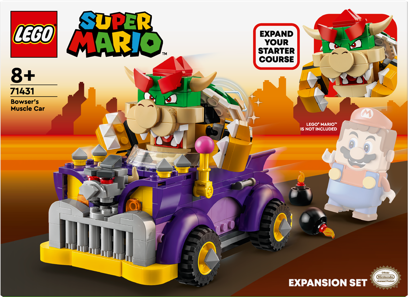 LEGO Super Mario - Bowsers muskelbil – udvidelsessæt (71431)