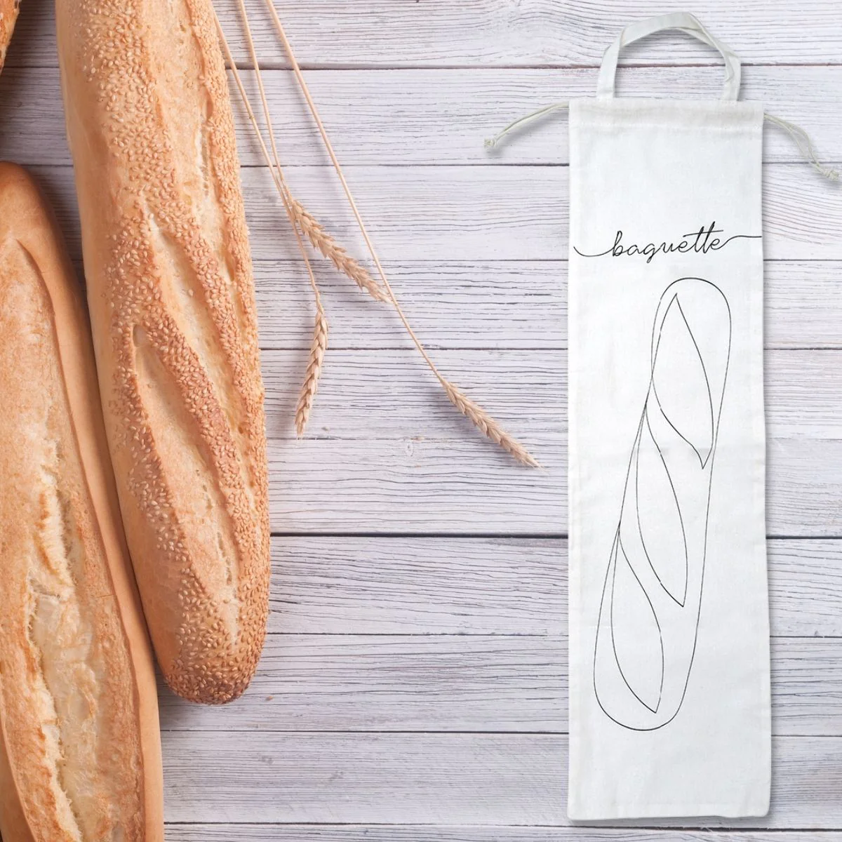 Sac de conservation pour baguette de pain en coton Eco Friendly Fackel