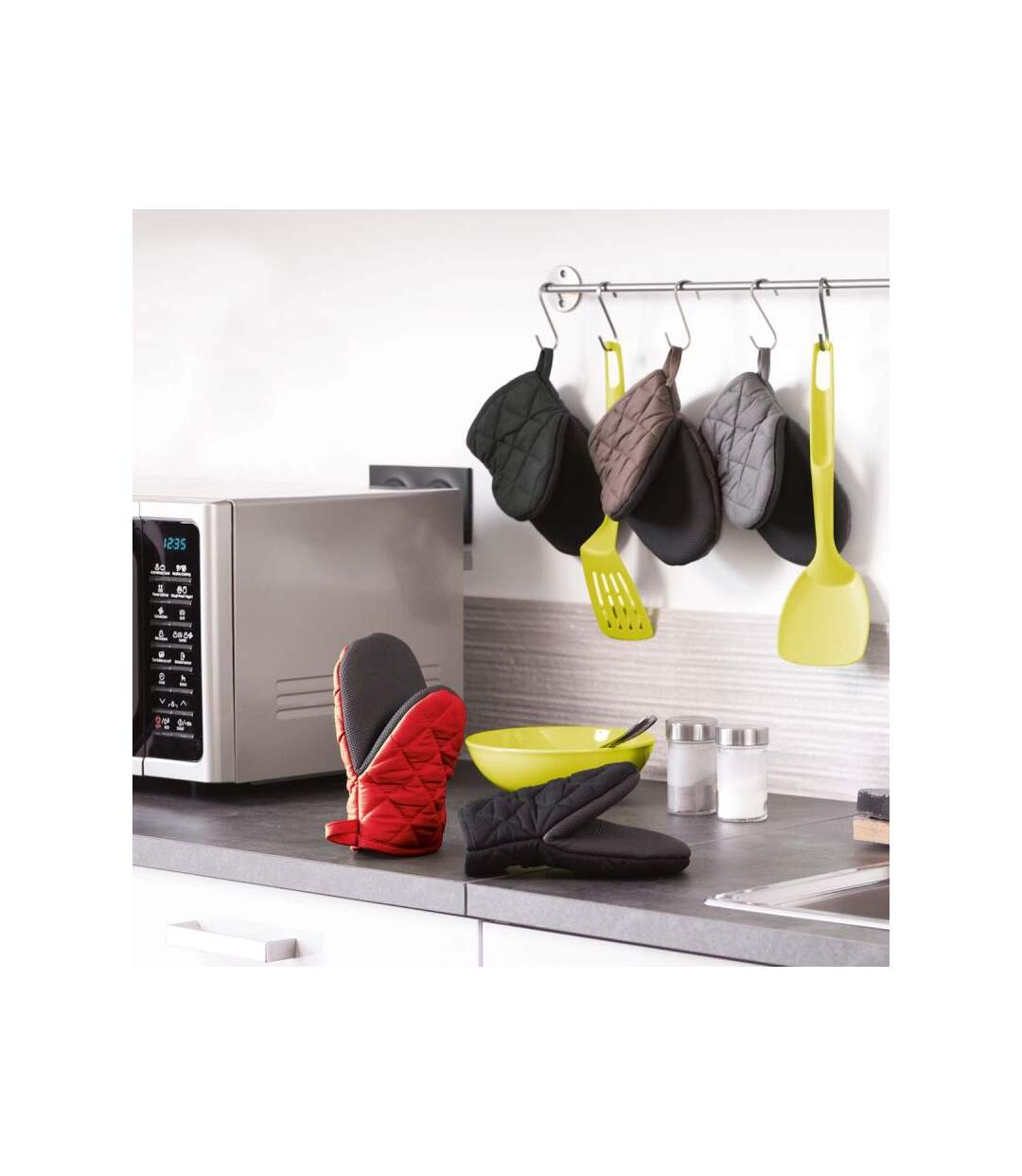 Gant de Cuisine Pince Cuistot 20cm Anthracite