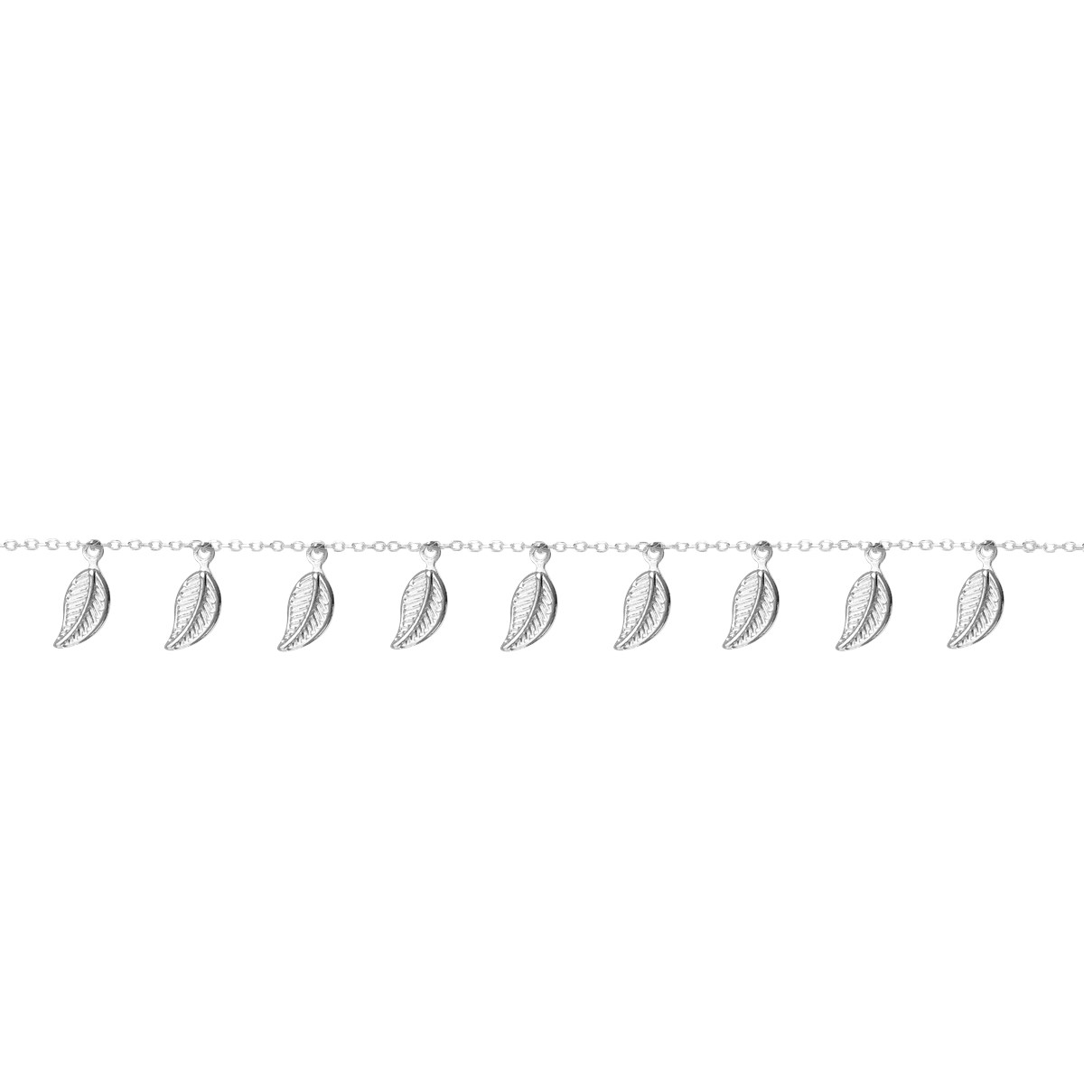 Bracelet 9 feuilles argent 925