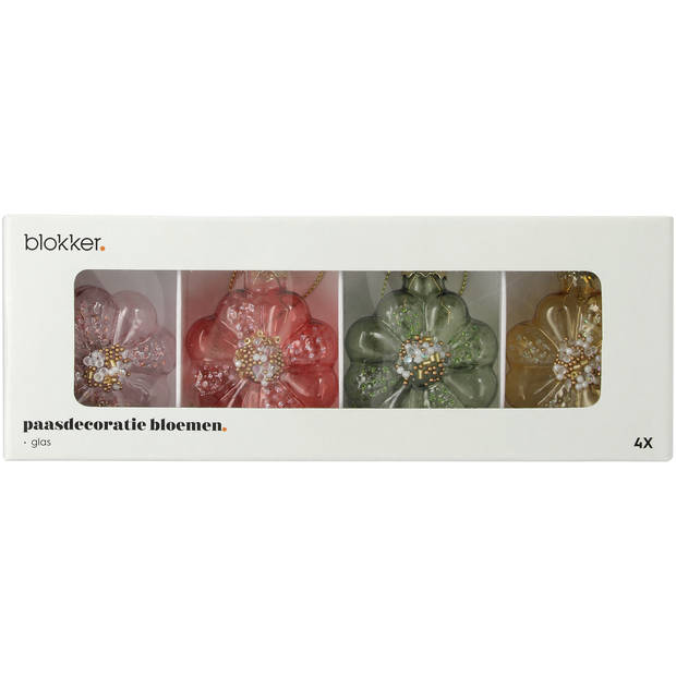 Blokker paasdecoratie bloemen s/4