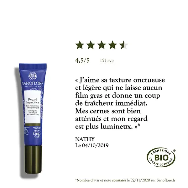Sanoflore Hypnotica Regard Contour des Yeux 15ml
