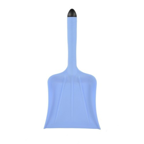 Pá de mão azul-clara para jardim.