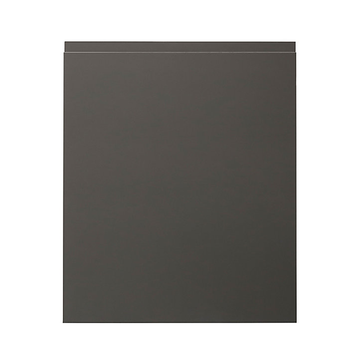 Porte de colonne de cuisine Garcinia gris anthracite brillant L. 60 cm x H. 72 cm GoodHome