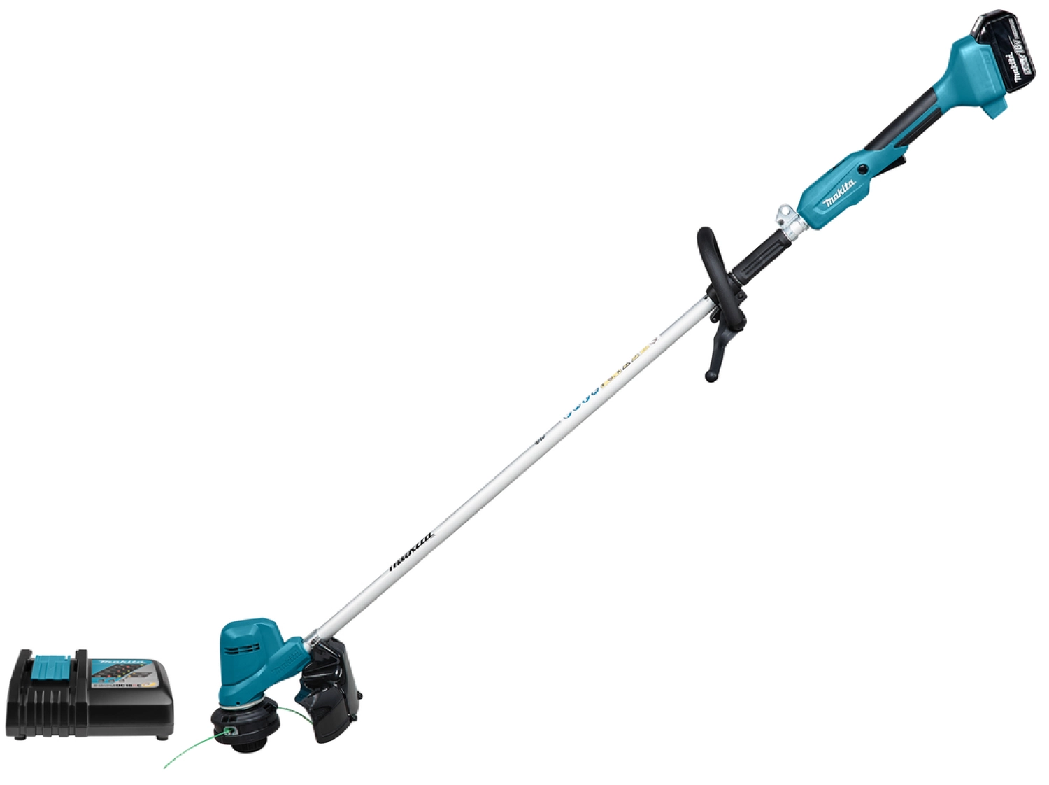 Makita DUR194RTX2 LXT 18V Li-Ion accu grastrimmer set (1x 5,0Ah) - D-greep