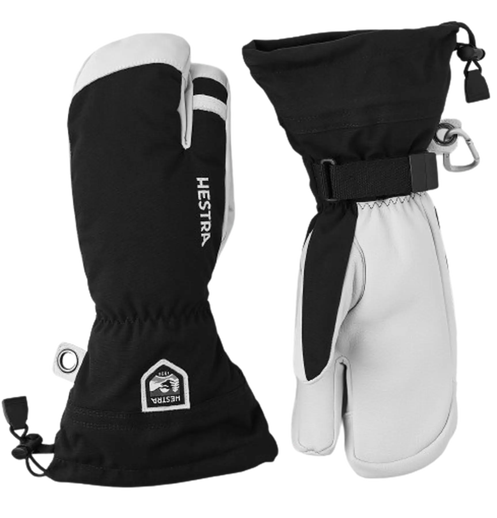 Hestra Army Leather Heli Ski 3 Finger Handsker | SkatePro