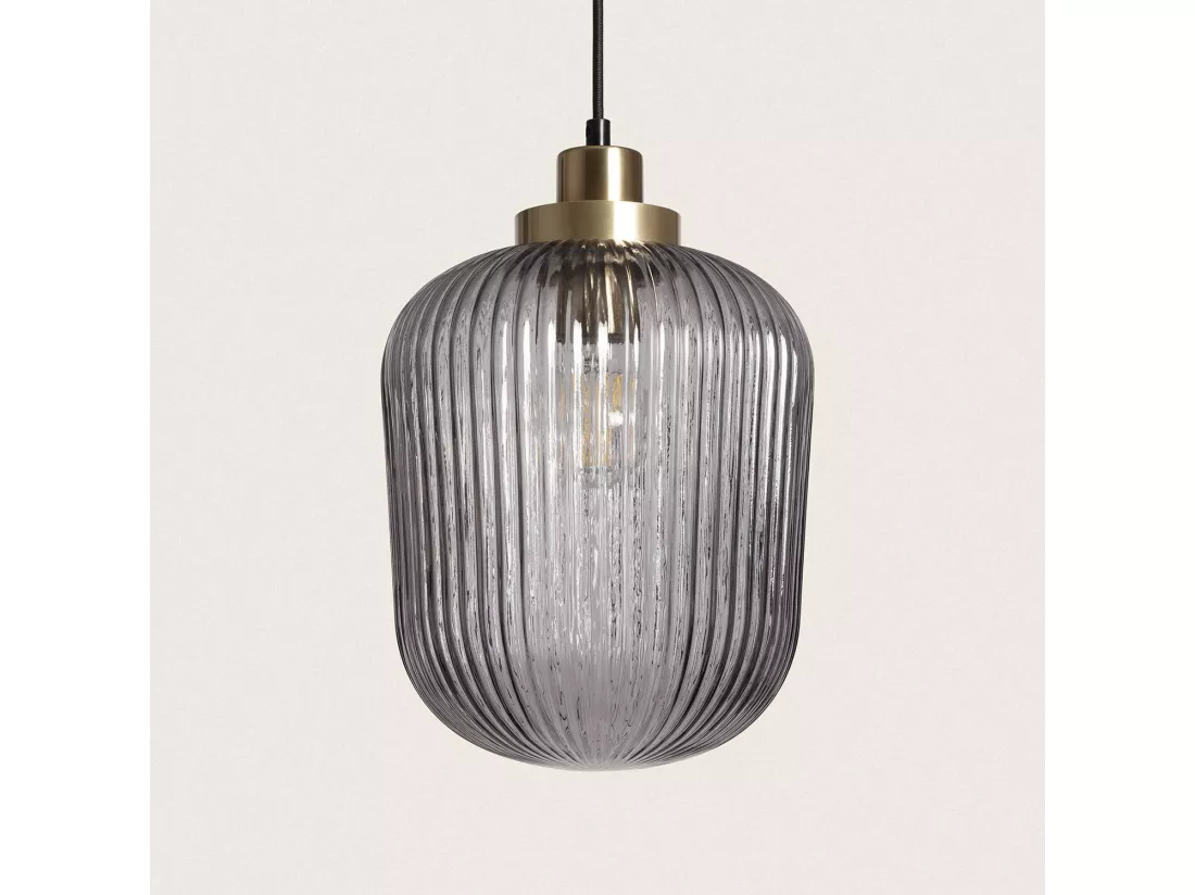 Suspension Métal et Verre Windsor Doré