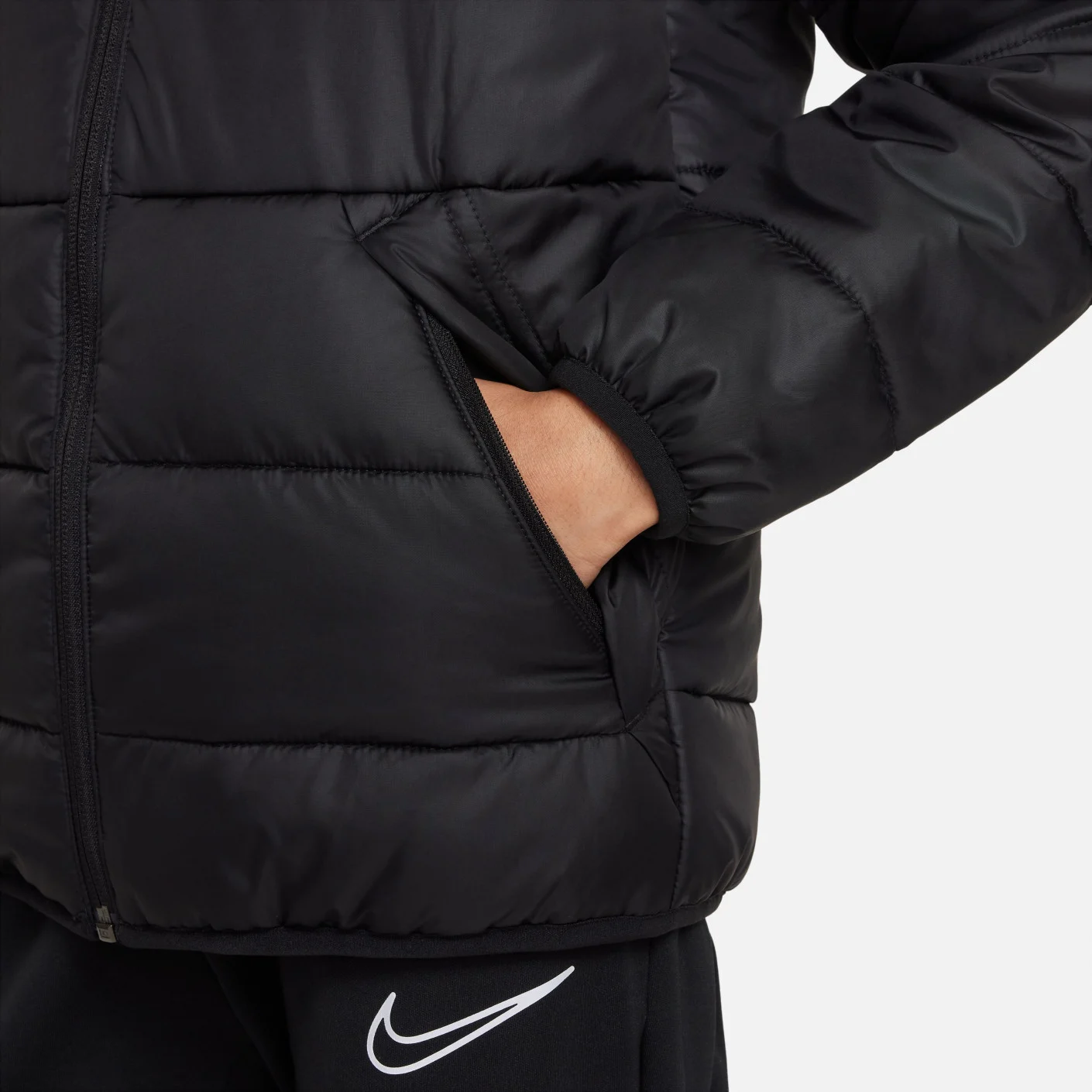 Nike Therma-Fit Academy Pro Herfstjas Kids Zwart Wit