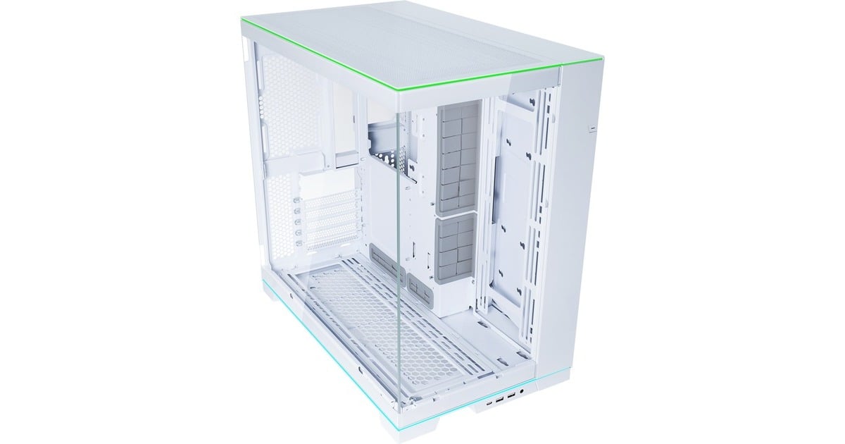 Lian LiO11 Dynamic EVO RGB midi tower behuizing  (Wit | 2x USB-A | 1x USB-C | RGB | Tempered Glass)
