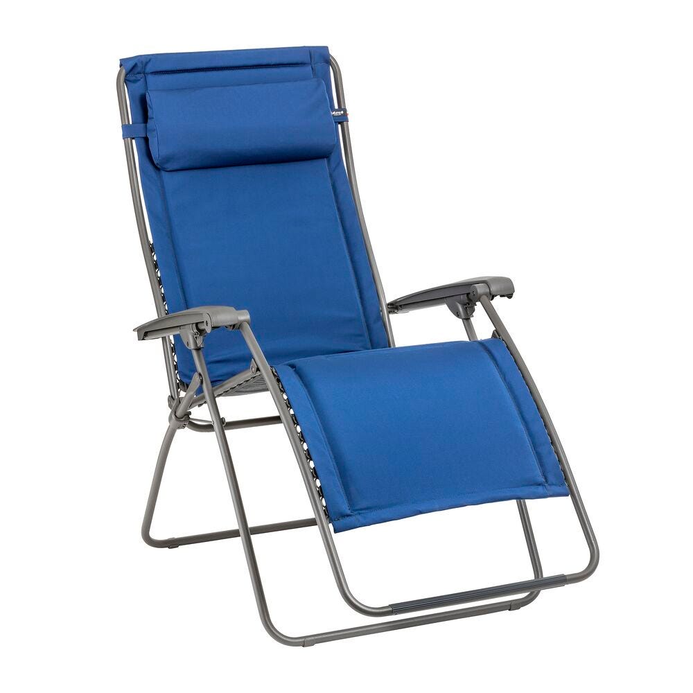 Gepolsterte Zero-Gravity-Relaxliege - XL RSX Clip XL LightComfort® Blau Denim