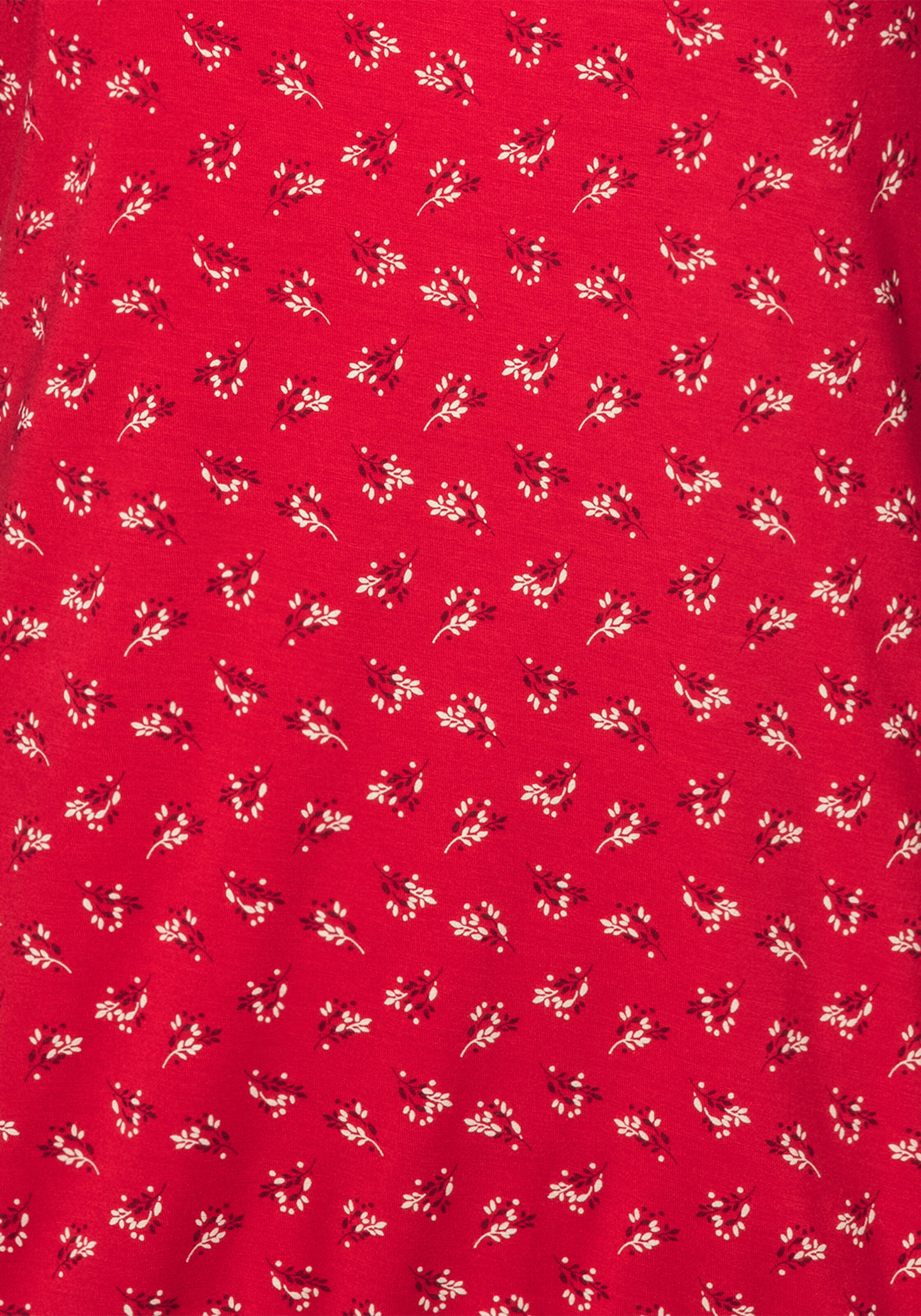 LASCANA T-Shirt in rot, dunkelgrau