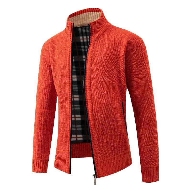 YIKES - Geruite cardigan met opstaande kraag en rits