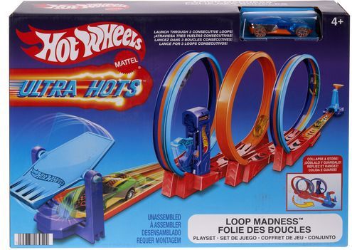 Hot Wheels - Ultra Hots Knotsgekke Loopings - Baanset - Inclusief 1 Auto