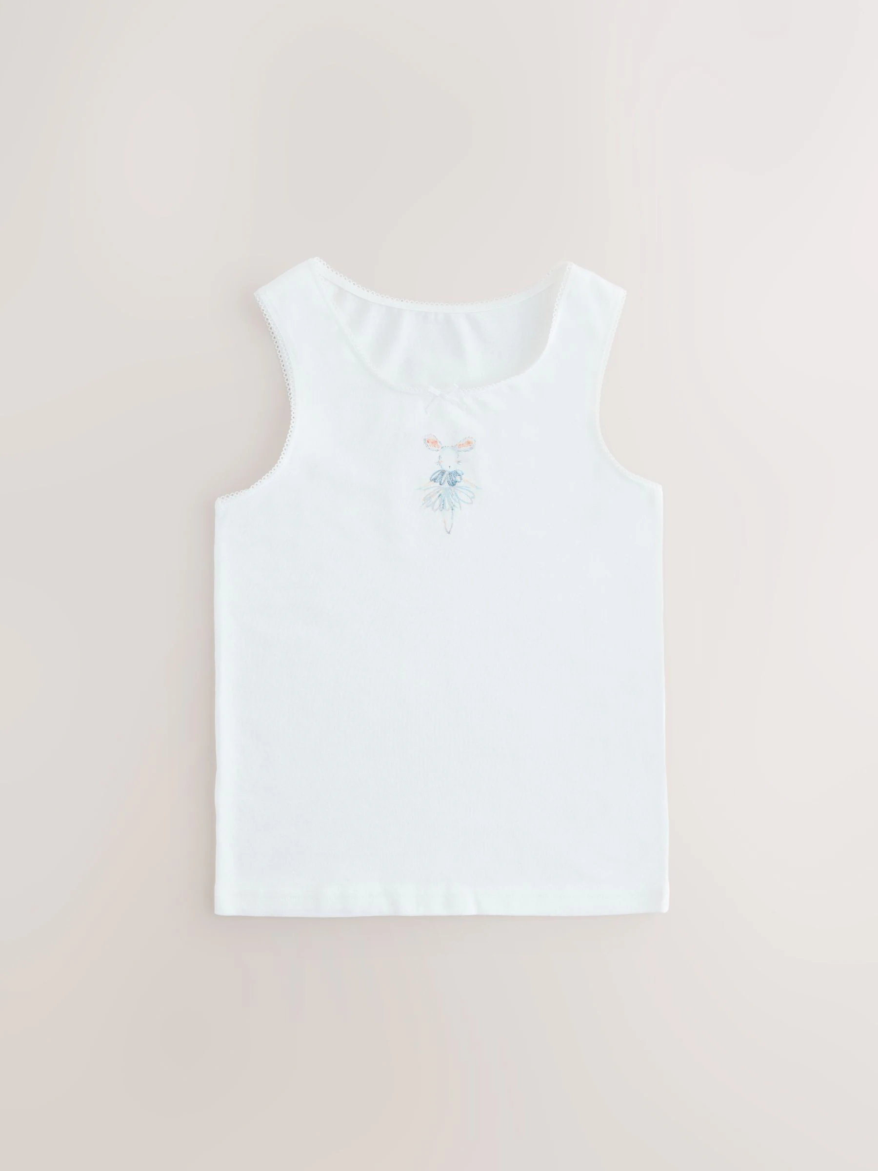 Roze muis - Set van 3 hemdjes met print (1,5-16 jr)
