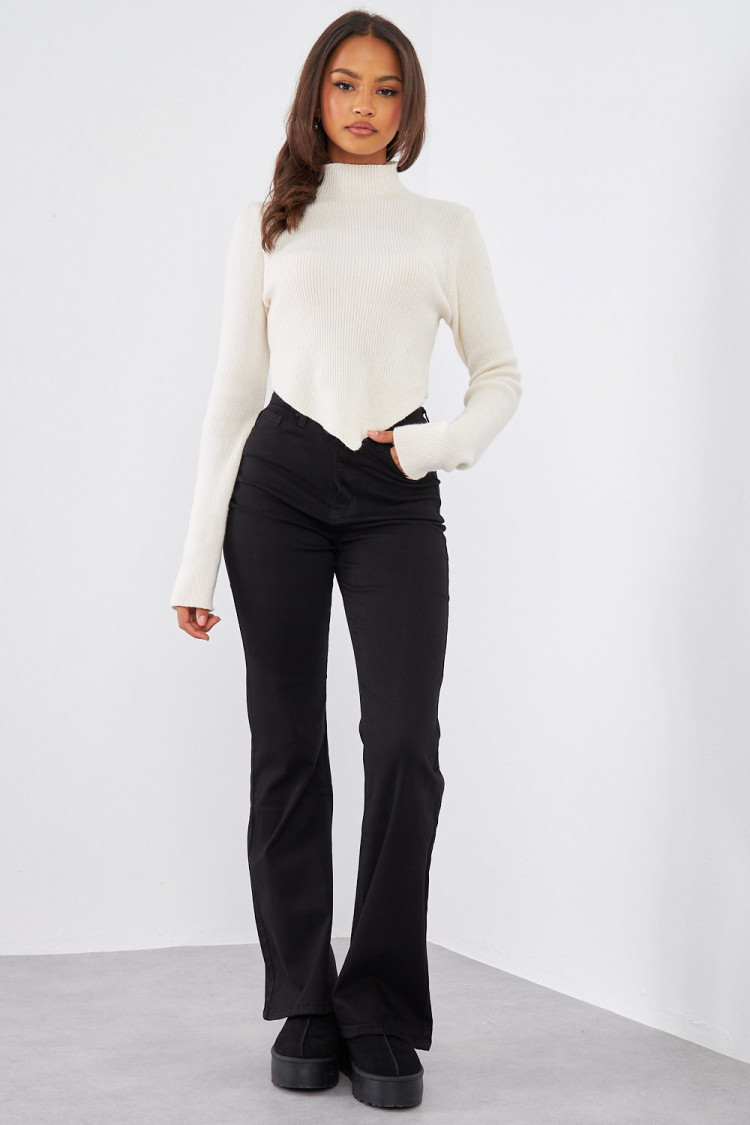 Jeans skinny flare noir