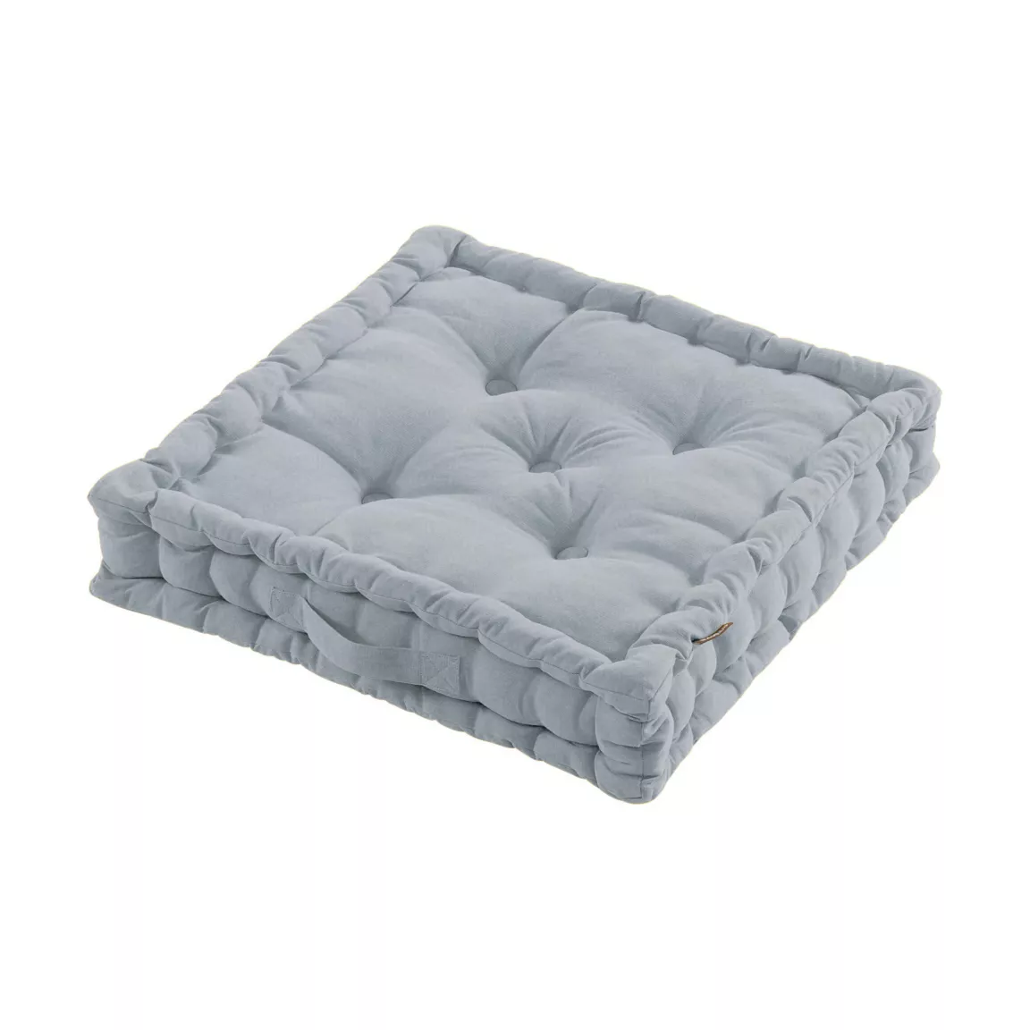 Coussin de sol coton (50 x 50 cm) Pixel Gris
