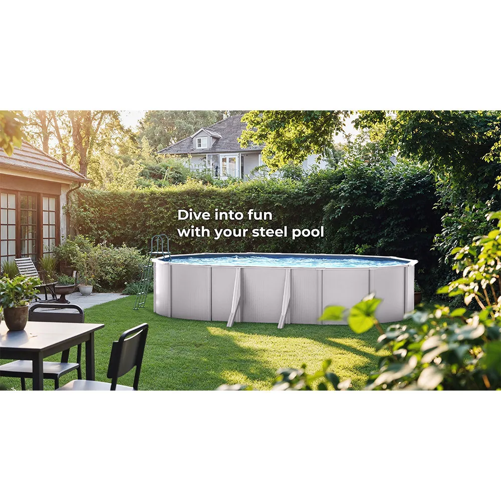 Gre pools Atlantis Stahl Pool mit Wänden 730x375x132 cm