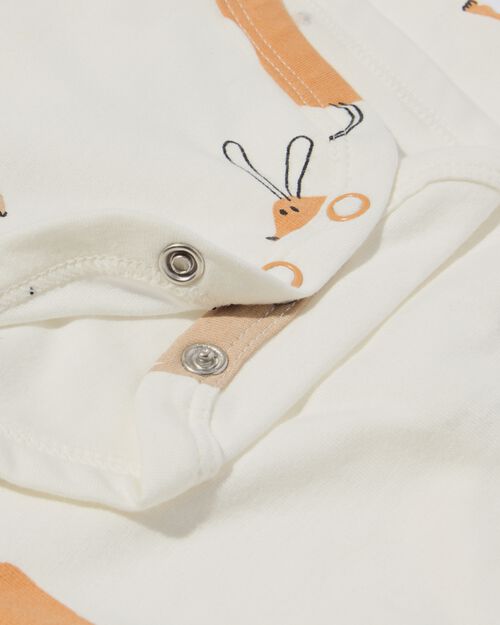 body extensible pour bébé blanc cassé