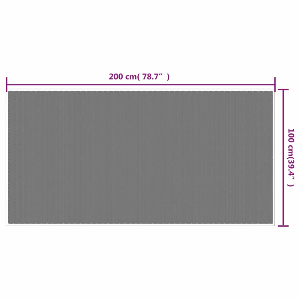 Tapis d'extérieur aqua et blanc 100x200 cm design réversible