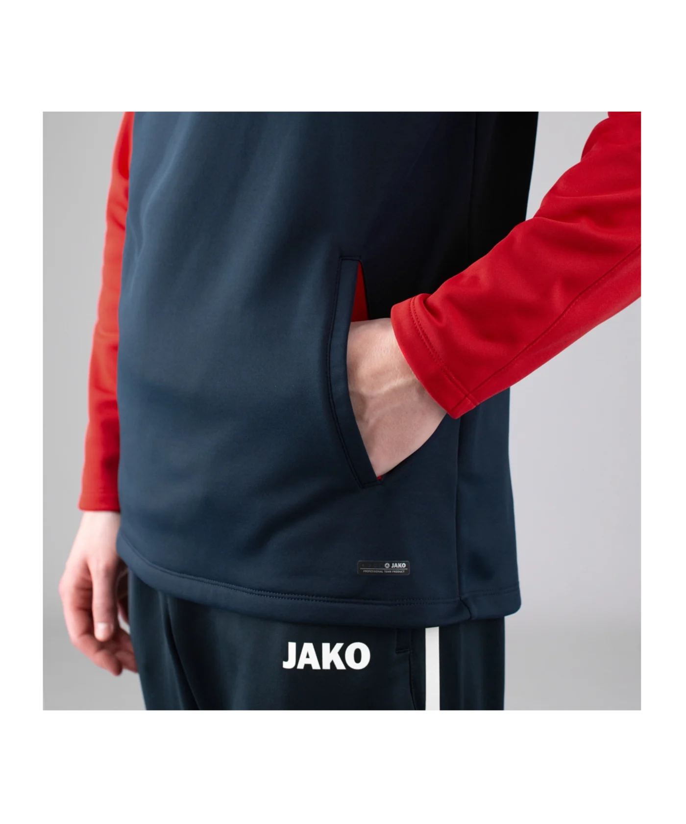 JAKO Performance Hoody Damen Blau Rot F909