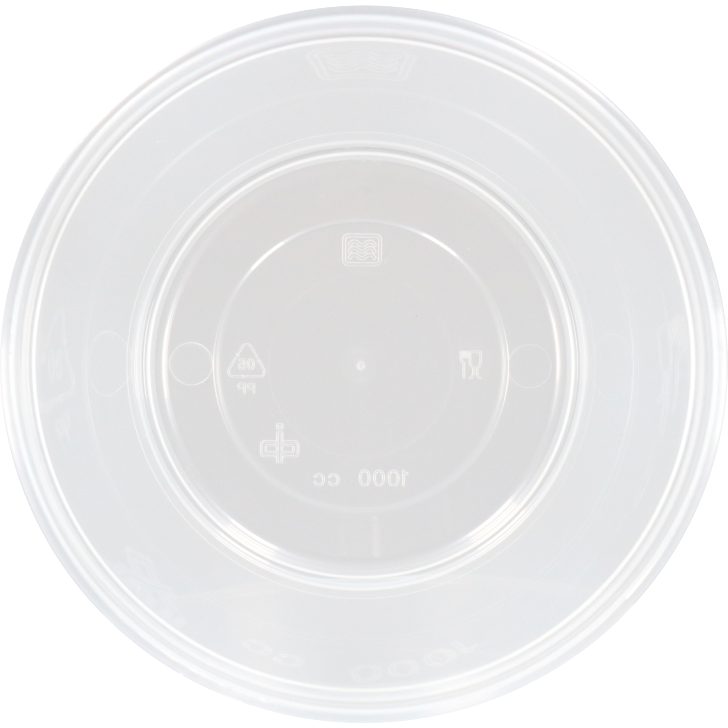 Pot, soeppot, pP, 1000ml, met deksel, Ø115mm, 137mm, transparant