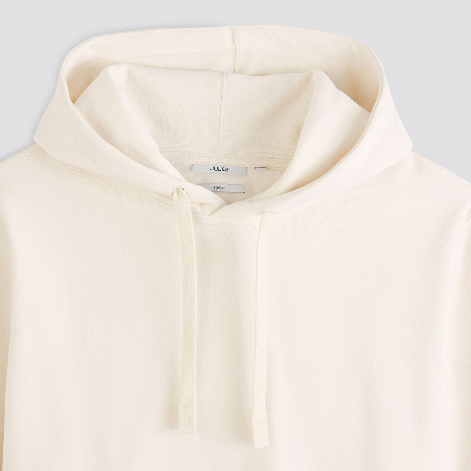 Sweat à capuche essentiel Ecru