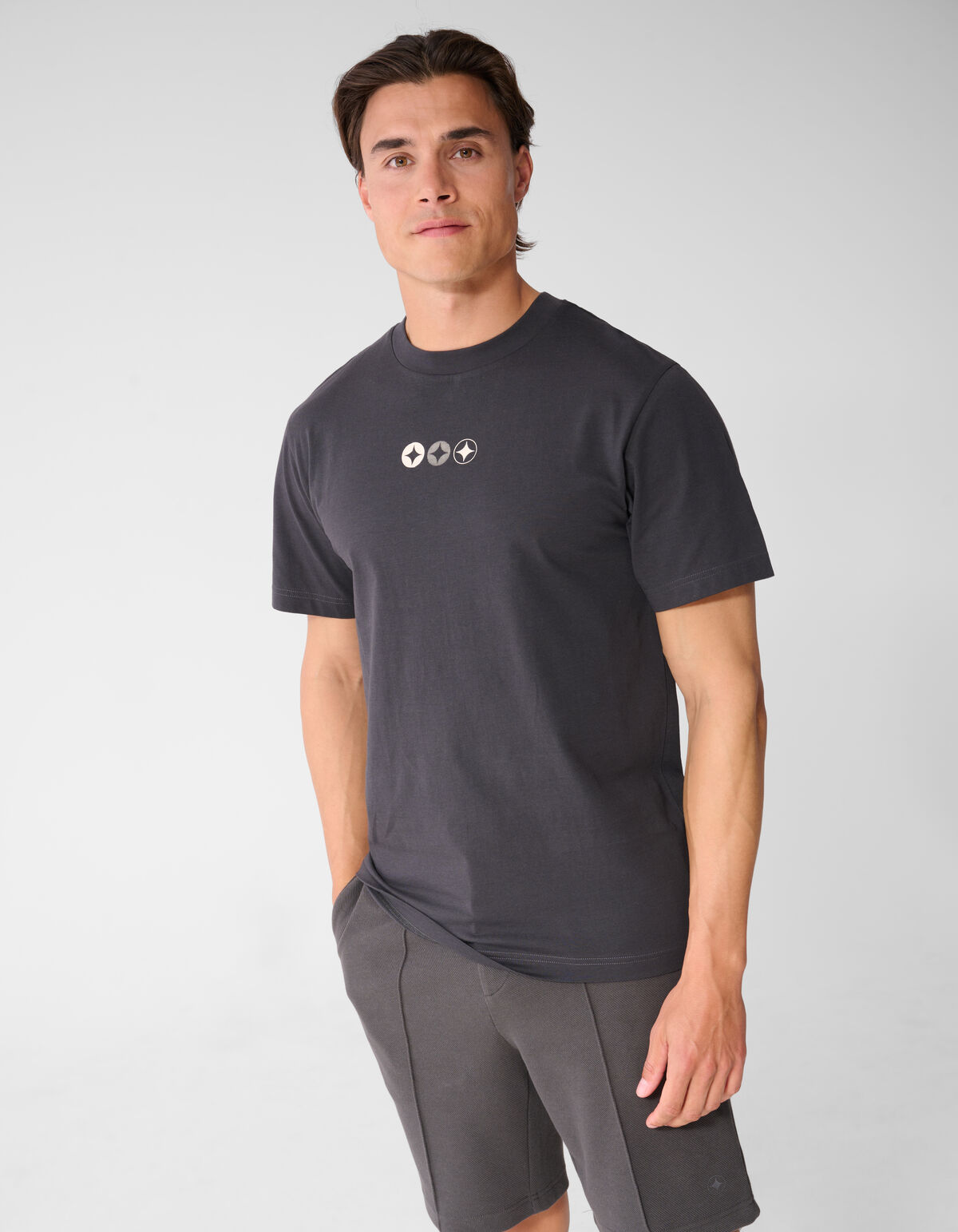Spark Logo Artwork T-shirt Donkergrijs