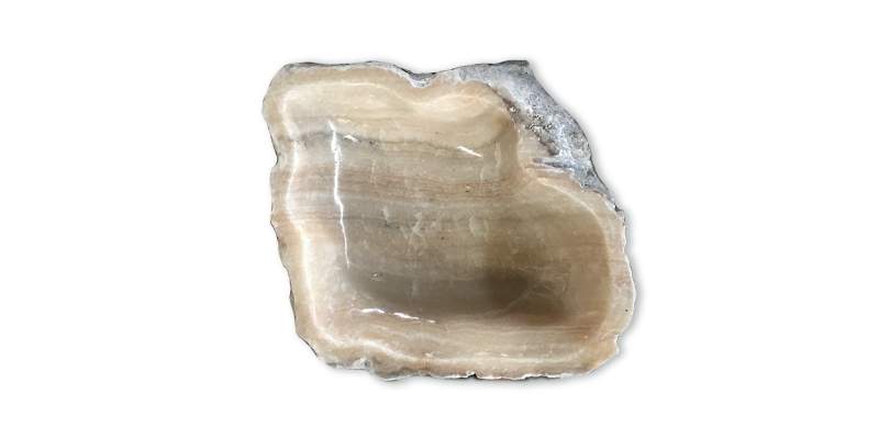 Onyxwaschbecken, stark variierend, min. T 40 cm, B 60 cm, H 15 cm von fischer's lagerhaus