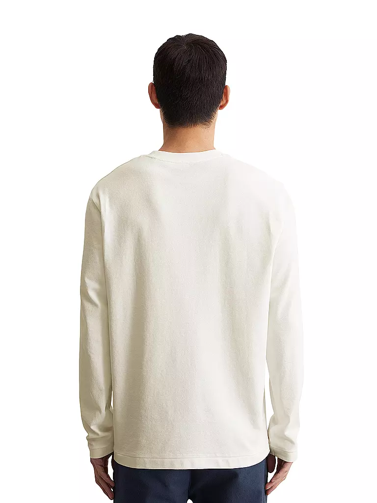 MARC O'POLO Langarmshirt weiss