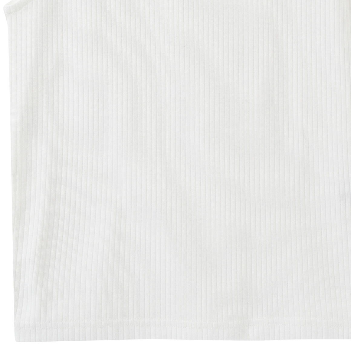 Yigga Mädchen T-Shirt mit Ripp-Struktur cremeweiss