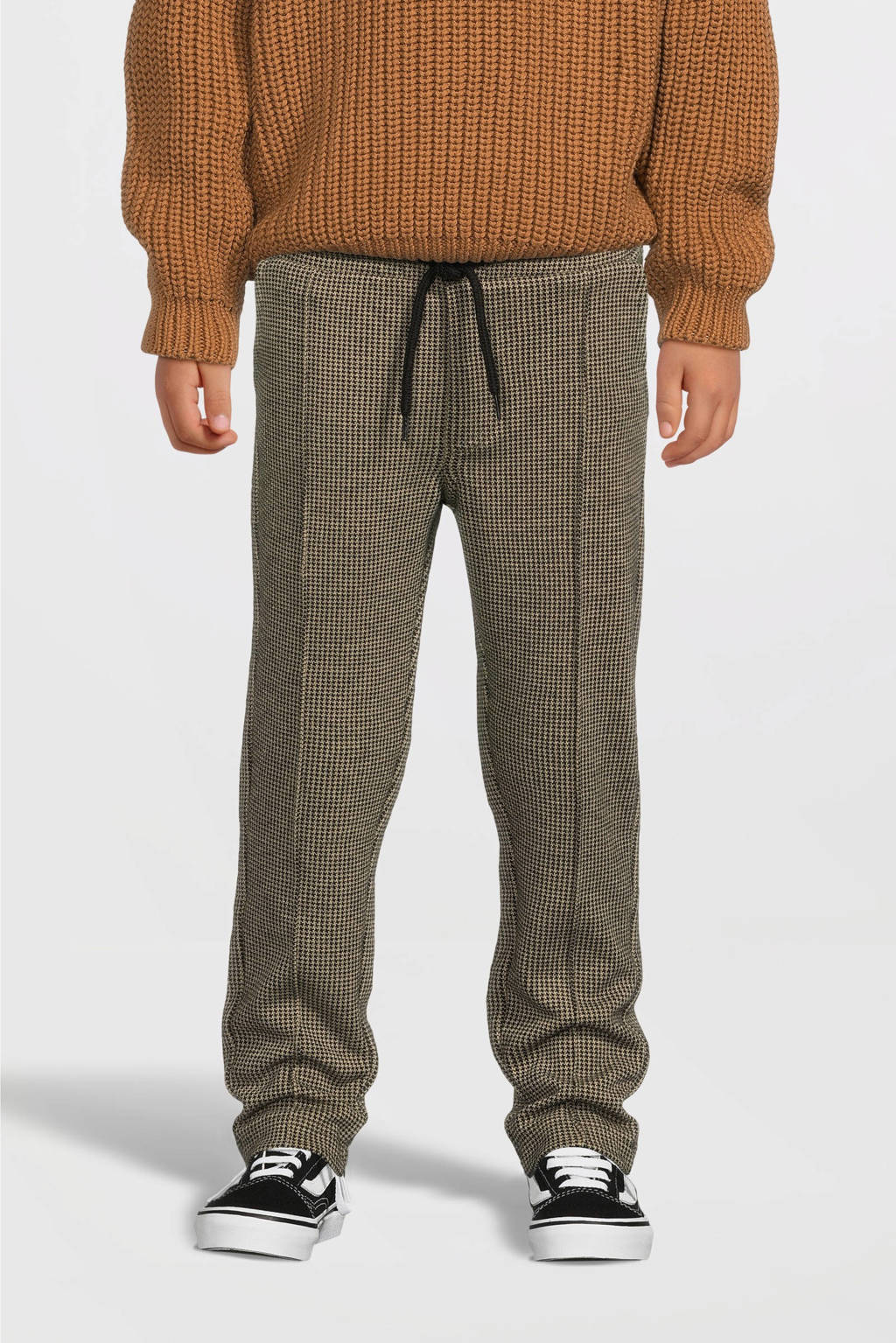 LEVV geruite broek NOX grijs/beige