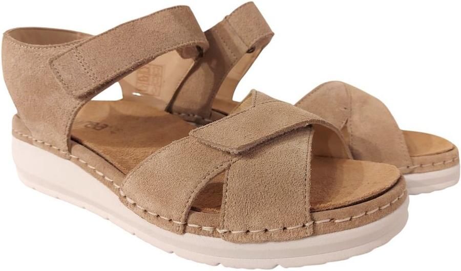 Durea Dames Sandaal 7432-035-2067 Taupe Wijdte H (41)