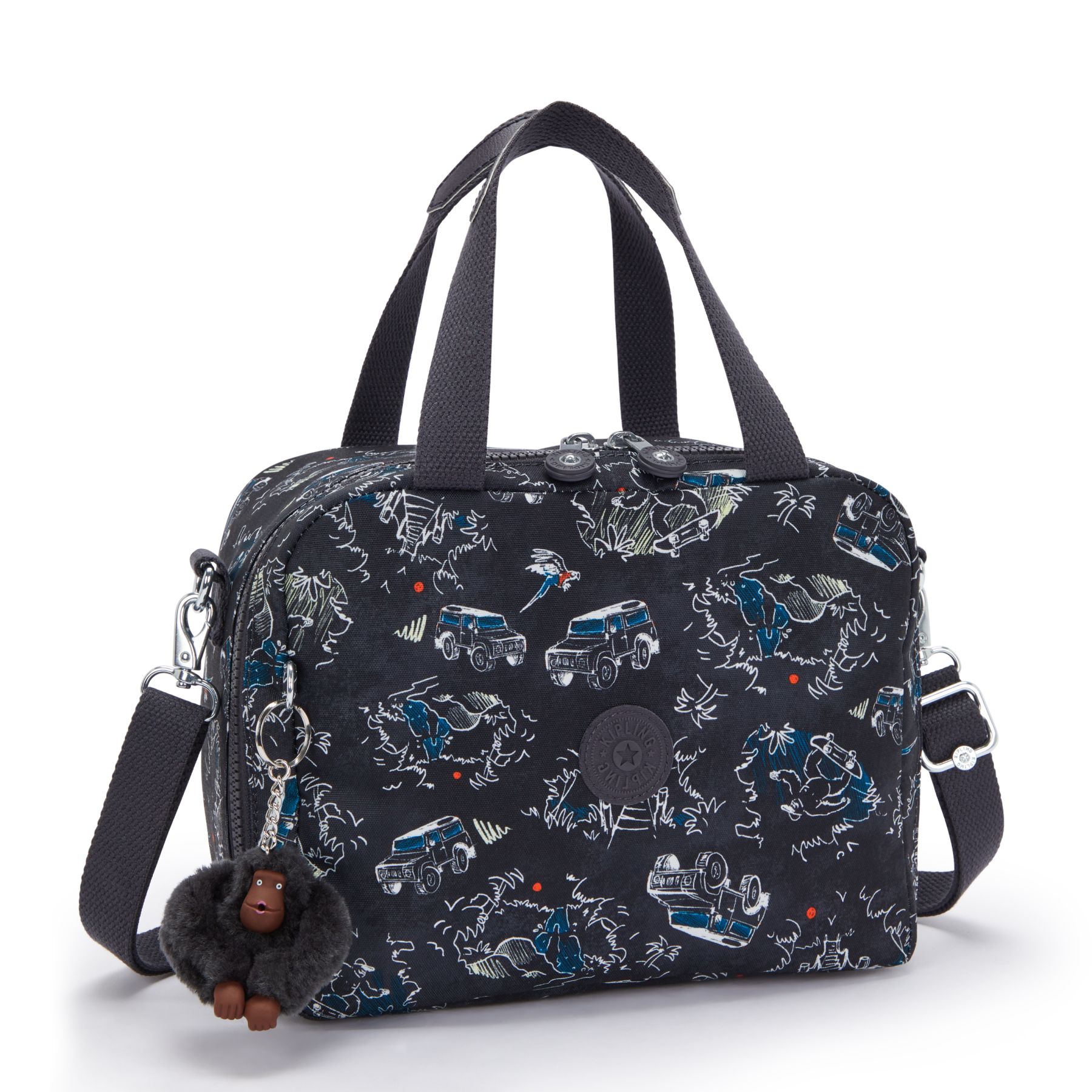 MIYO Sac repas moyen avec pochette de maintien pour trolley - Jungle Fun Race